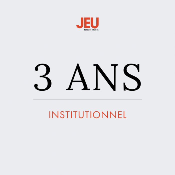 Institutionnel – 3 ans